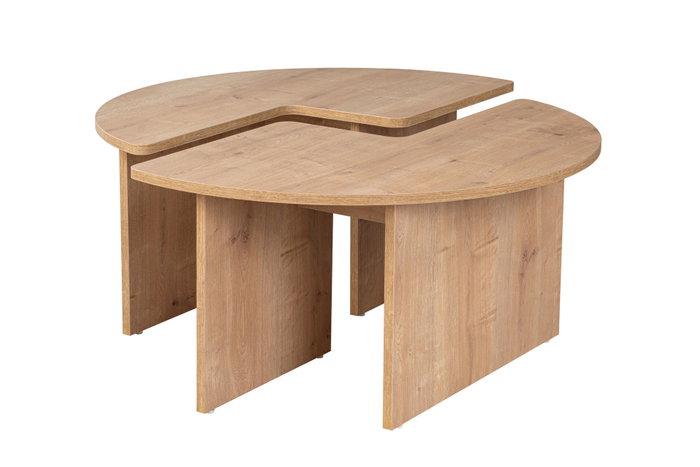 Nordure Moira Mesa de centro Roble Ø90 cm